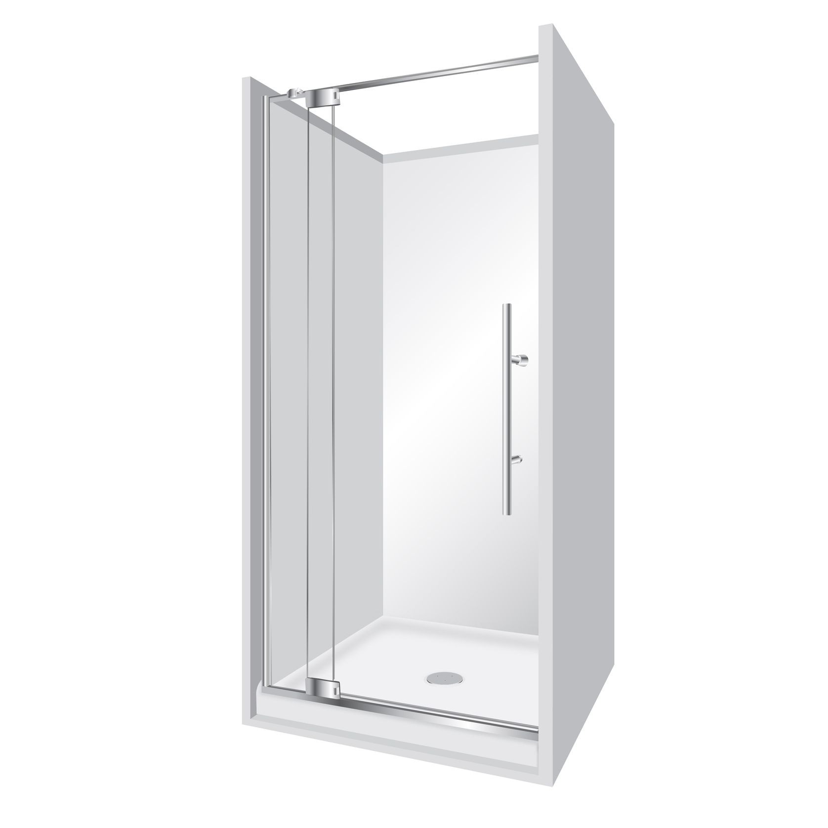 Adjustable Frameless Pivot Showers gallery detail image