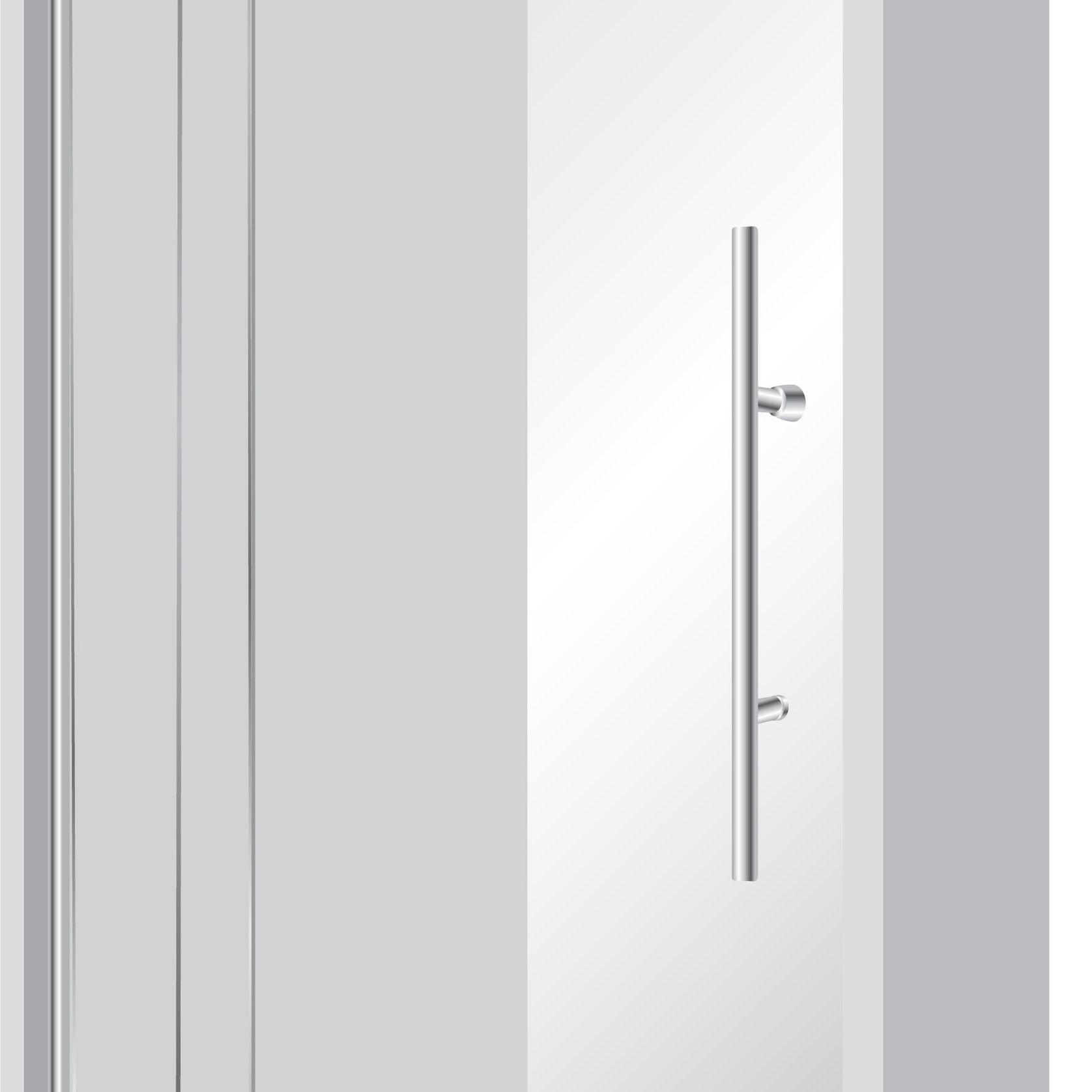 Adjustable Frameless Pivot Alcove 1200x900x1200 gallery detail image