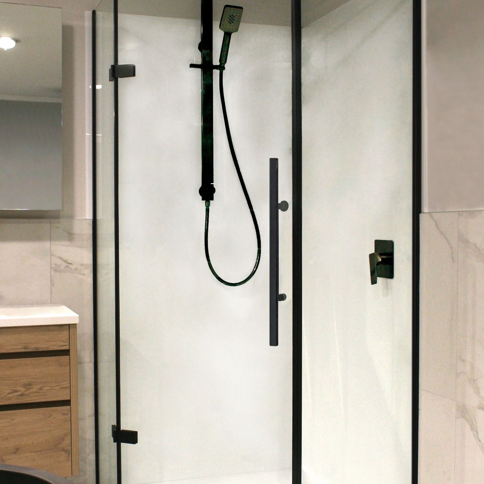 Adjustable Frameless Pivot Showers gallery detail image
