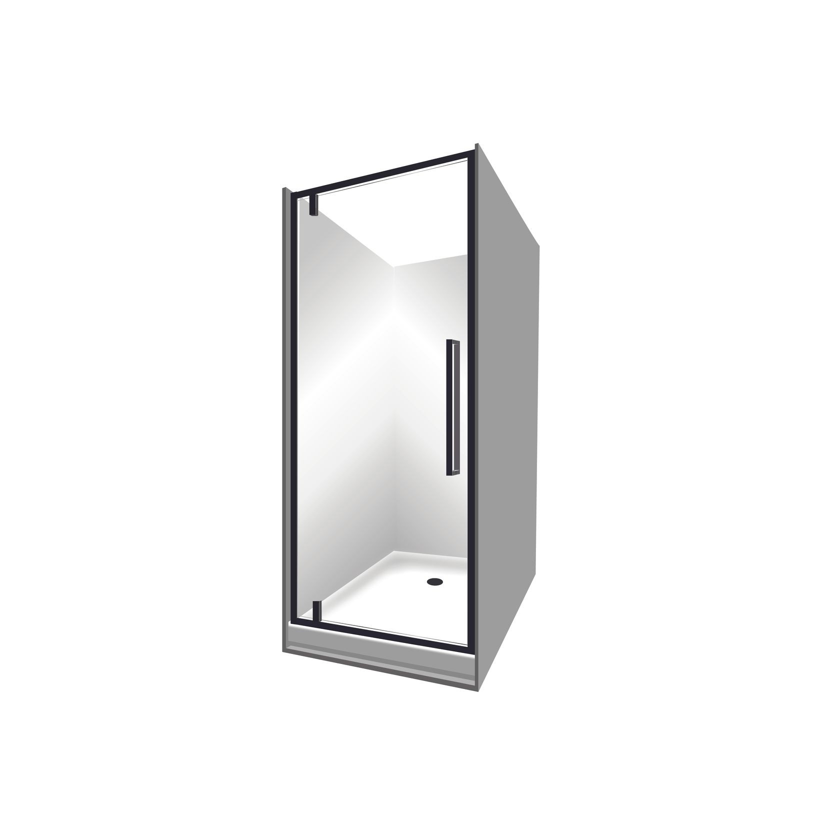 Horizon Alcove (3 Sided) Pivot Door Shower gallery detail image