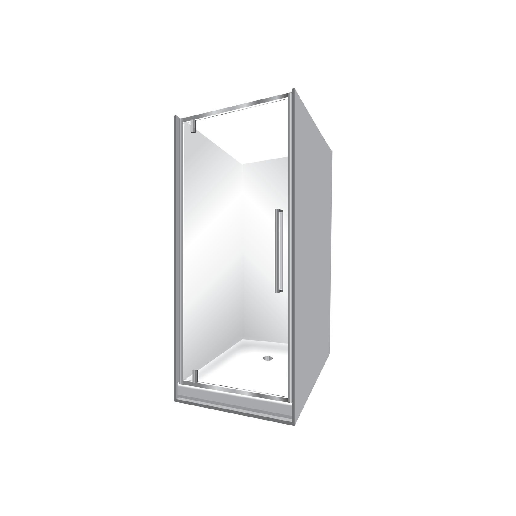 Horizon Alcove (3 Sided) Pivot Door Shower gallery detail image