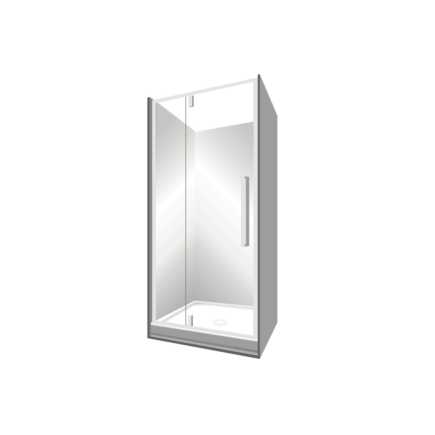 Horizon Alcove (3 Sided) Pivot Door Shower gallery detail image