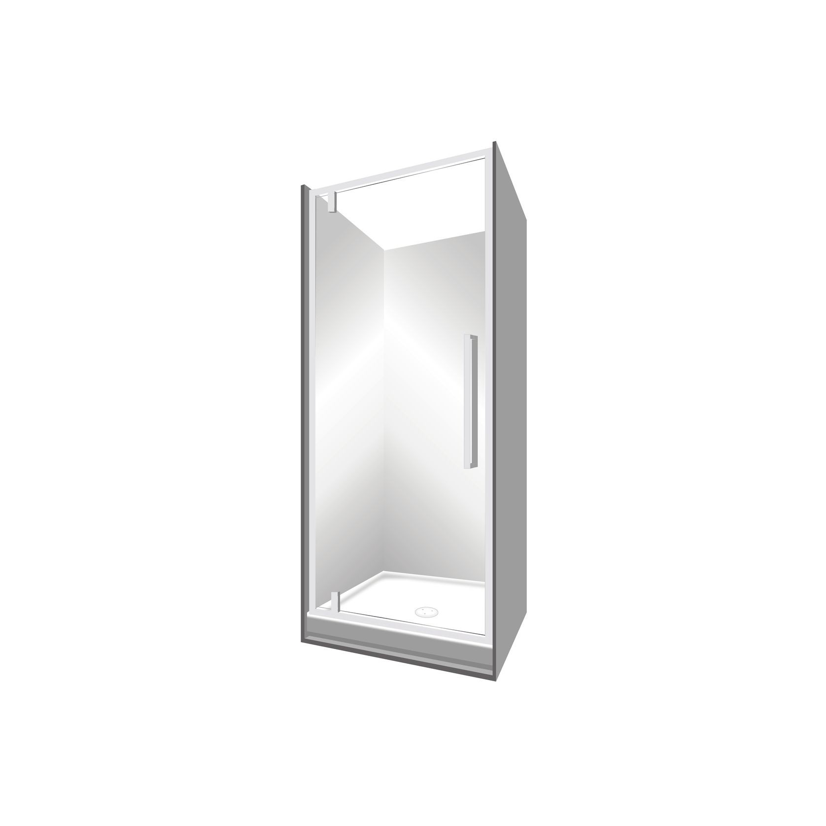 Horizon Alcove (3 Sided) Pivot Door Shower gallery detail image