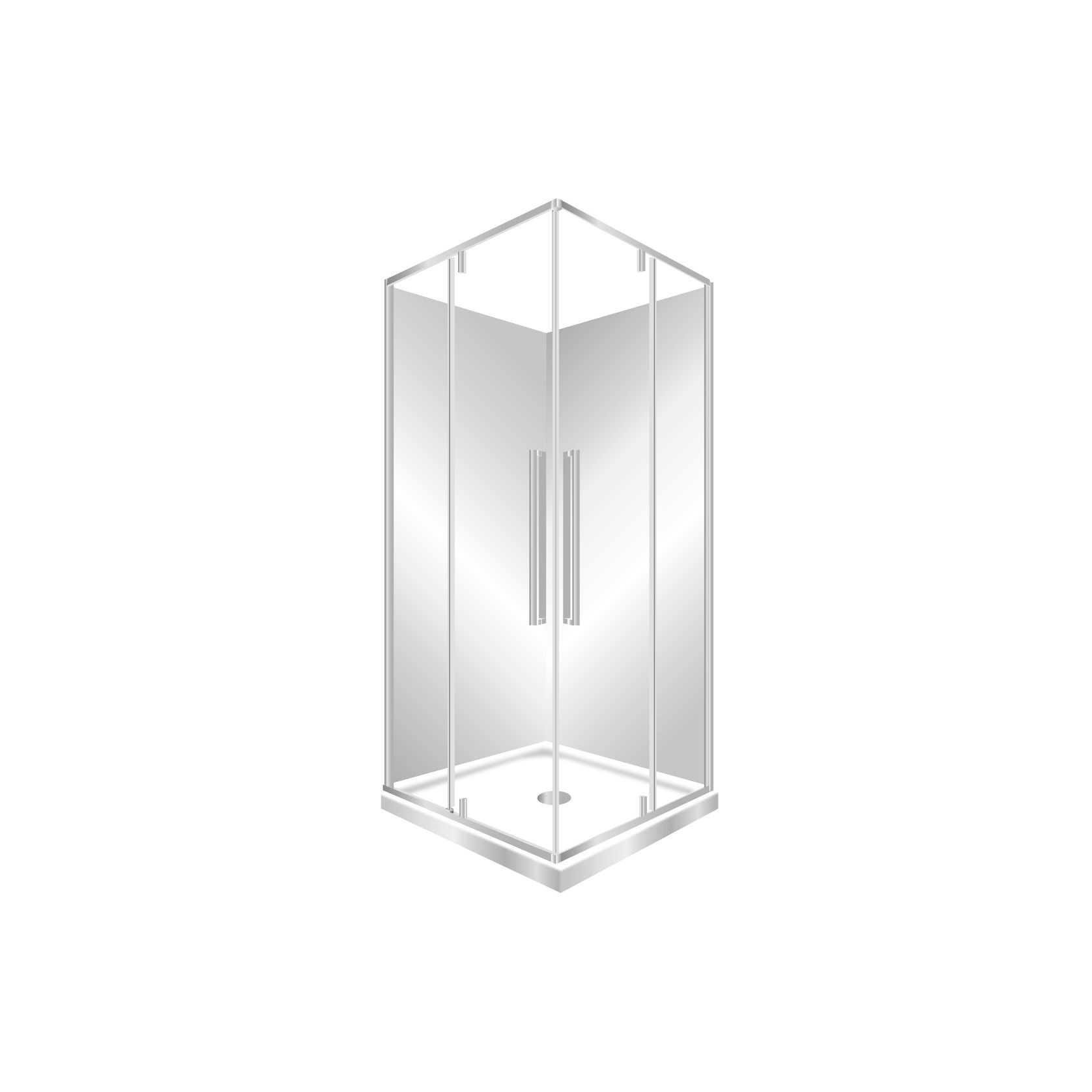 Horizon Corner Entry Pivot Door Shower gallery detail image