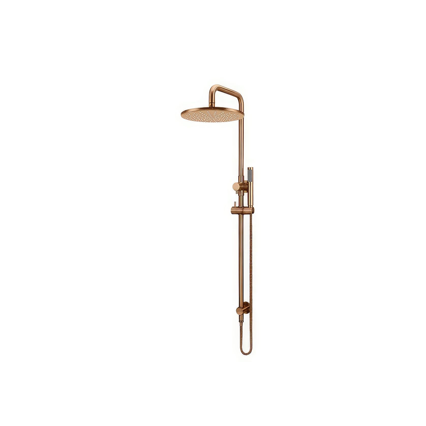 Round Combination Shower Rail, 300mm Rose, Single Function Hand Shower gallery detail image