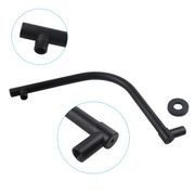 Gooseneck Square Shower Arm Matte Black gallery detail image