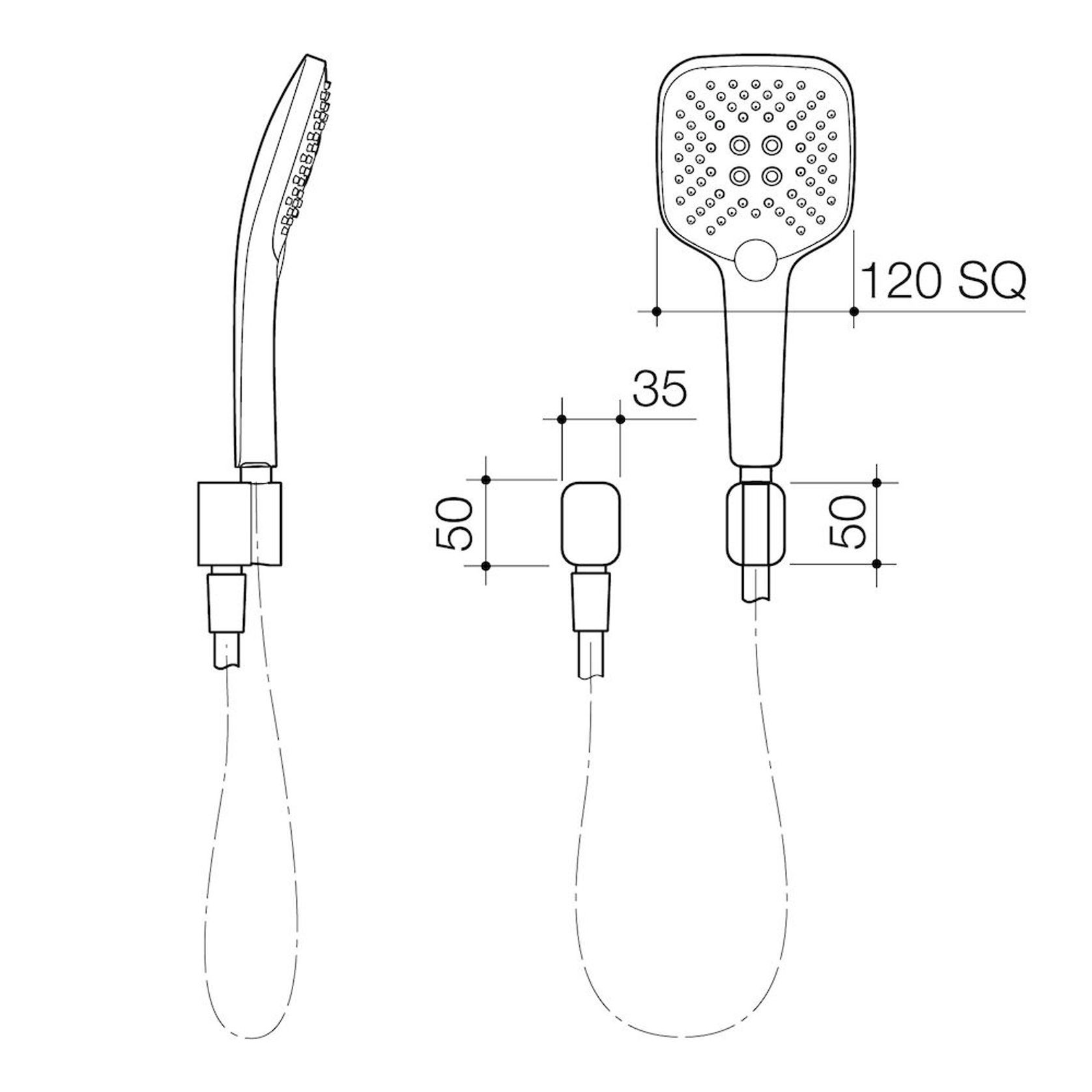 Luna Multi Function Hand Shower gallery detail image