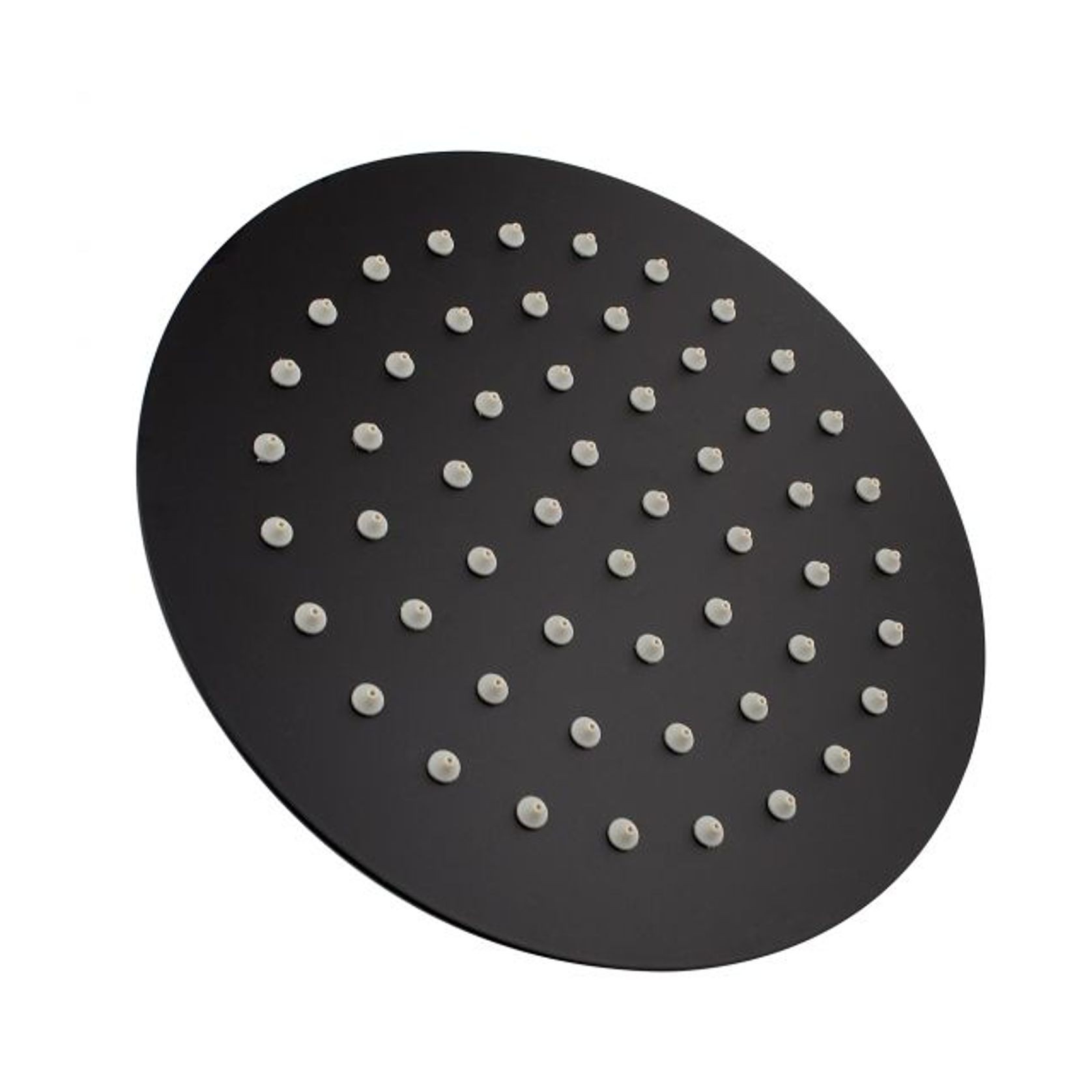 Round Shower Head 200mm Matte Black gallery detail image
