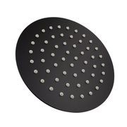 Round Shower Head 200mm Matte Black gallery detail image