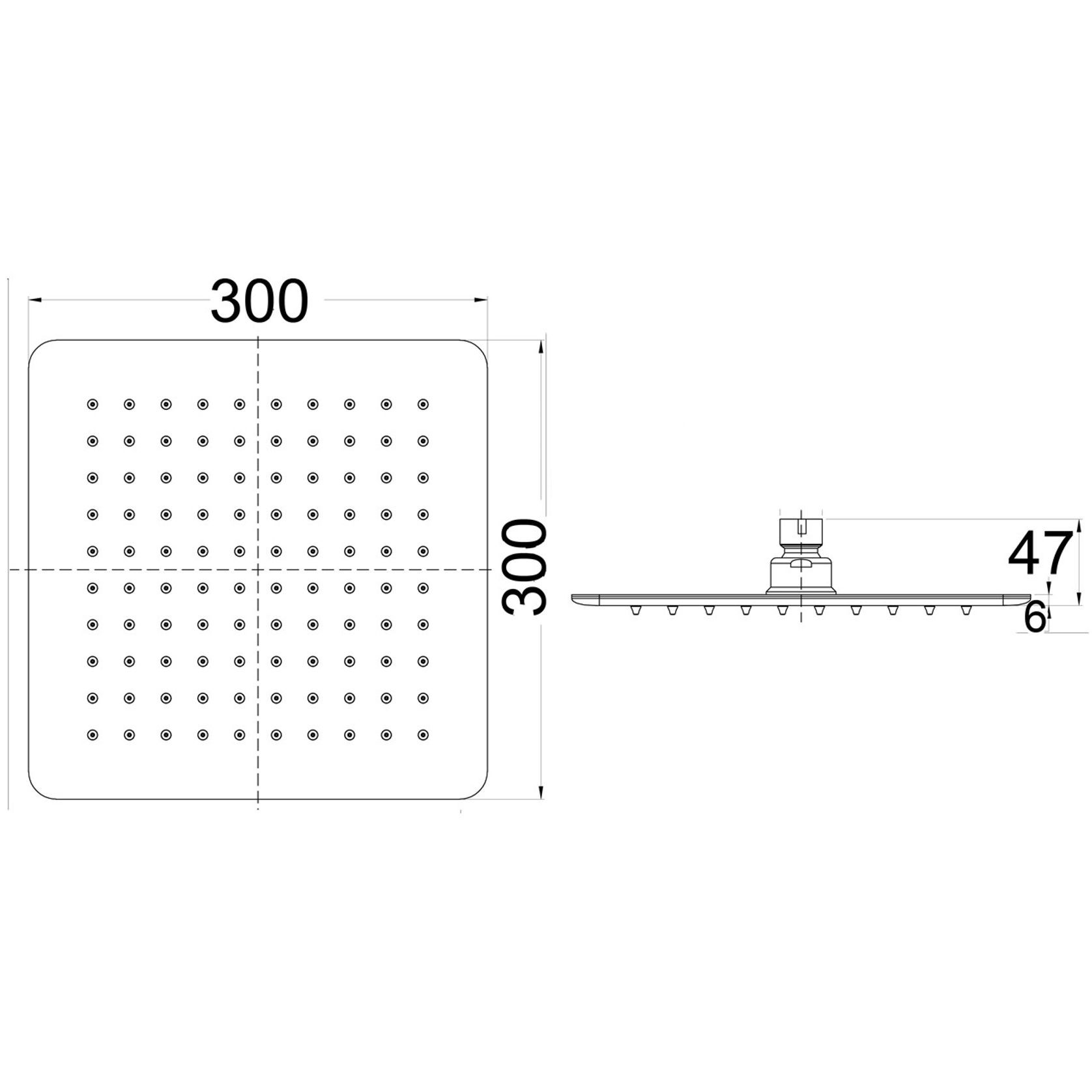 Unika Seto Square Overhead Shower gallery detail image