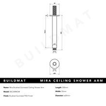 Mira Brushed Gunmetal Ceiling Shower Arm gallery detail image