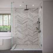 Mira Matte Black Ceiling Shower Arm gallery detail image