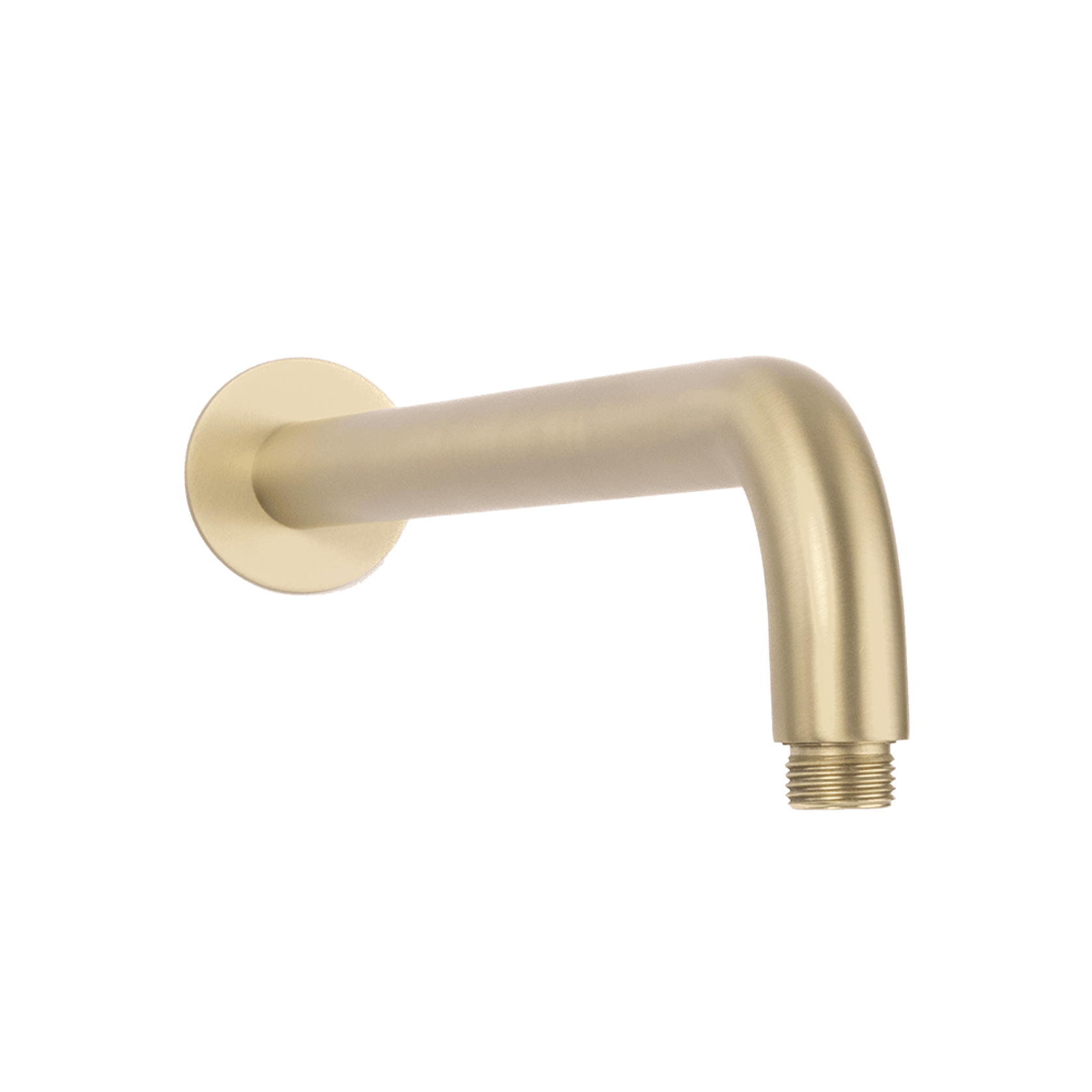 Mira Brushed Brass Gold Curved Shower Arm gallery detail image