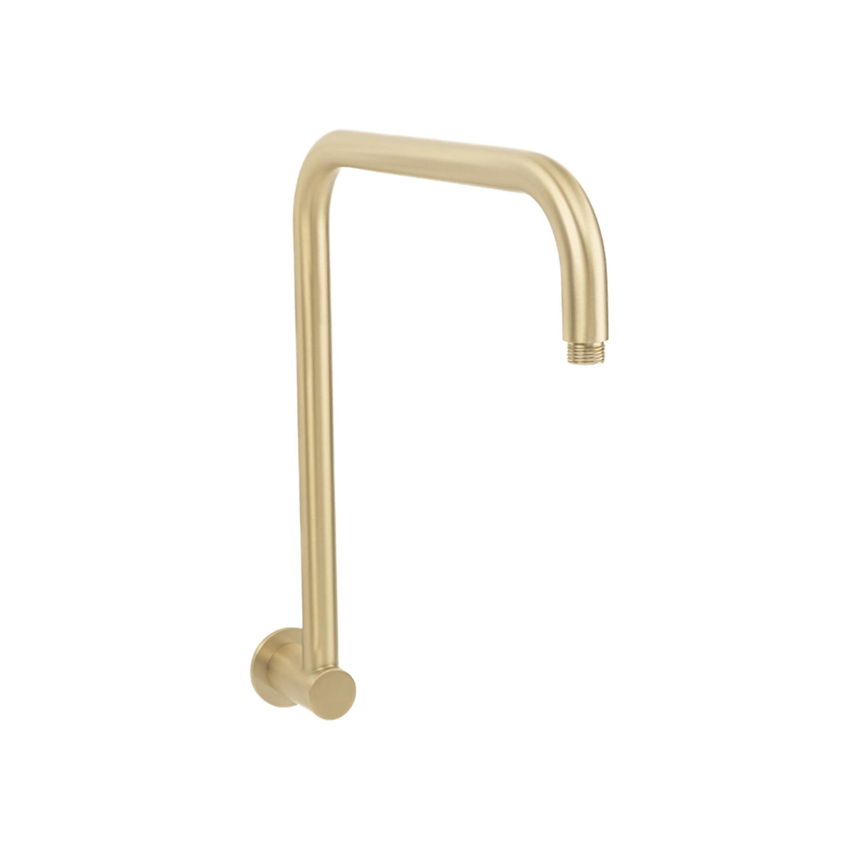 Mira Brushed Brass Gold High Rise Upswept Shower Arm gallery detail image