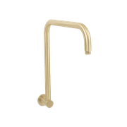 Mira Brushed Brass Gold High Rise Upswept Shower Arm gallery detail image