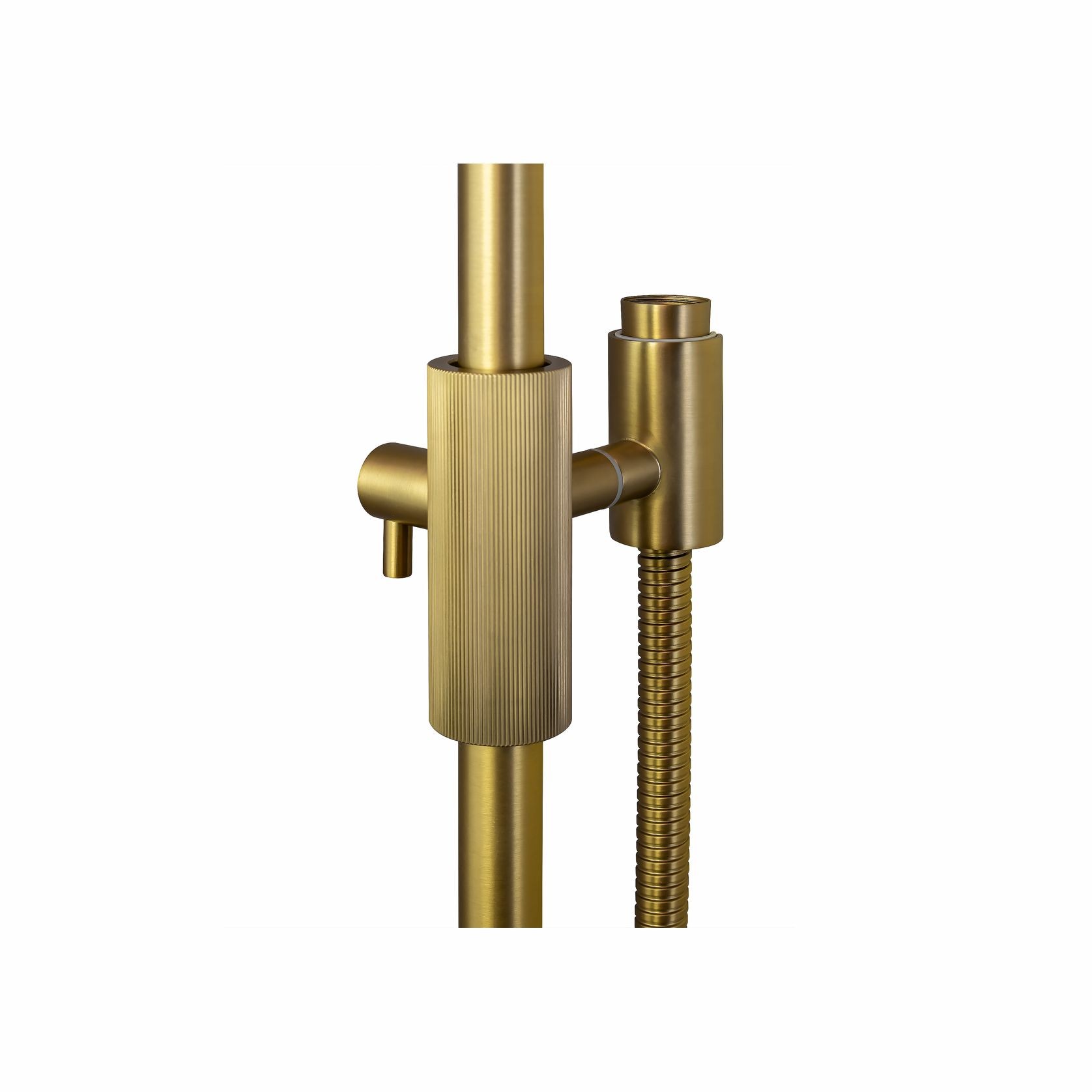 Caddence Shower Rail Brushed Brass gallery detail image