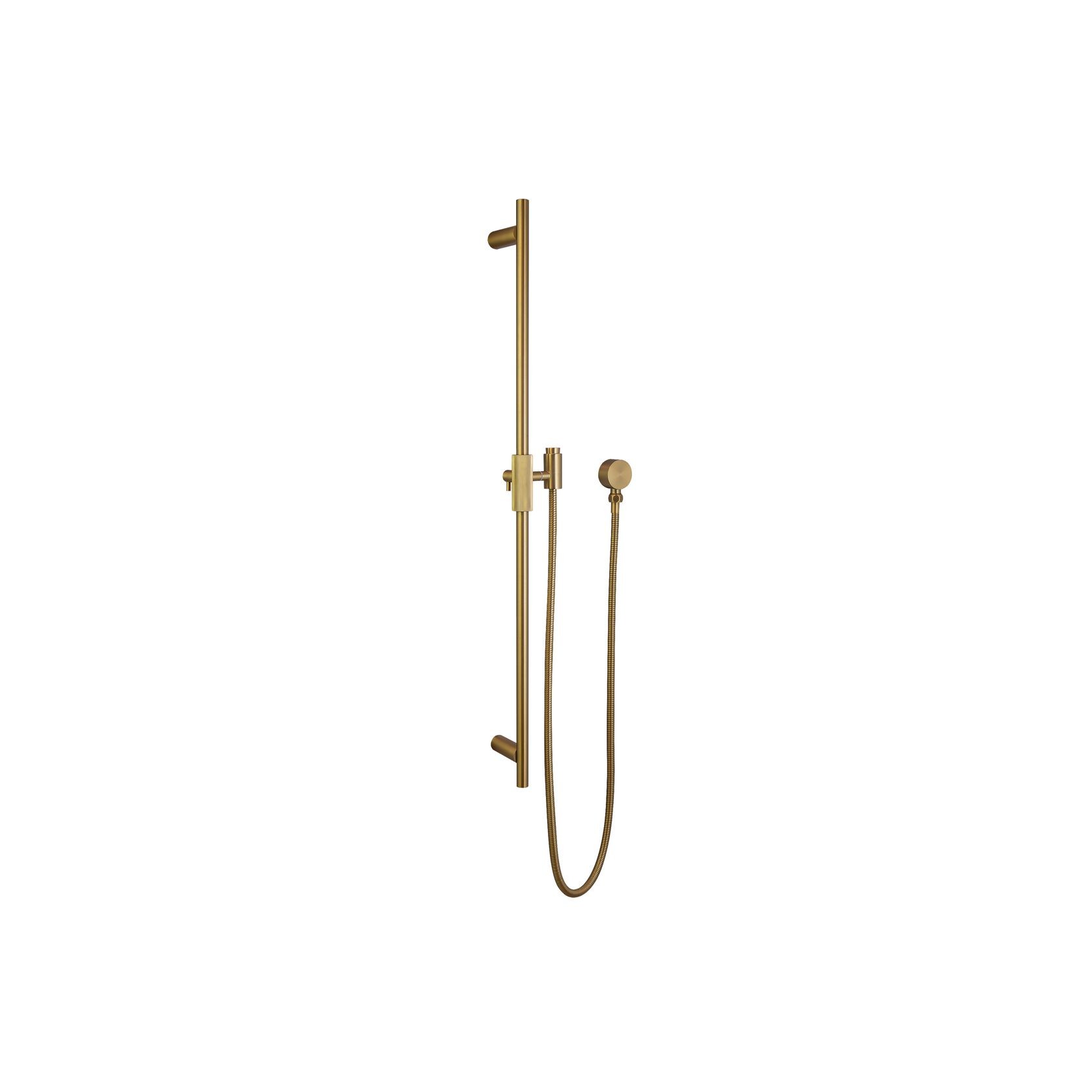 Caddence Shower Rail Brushed Brass gallery detail image