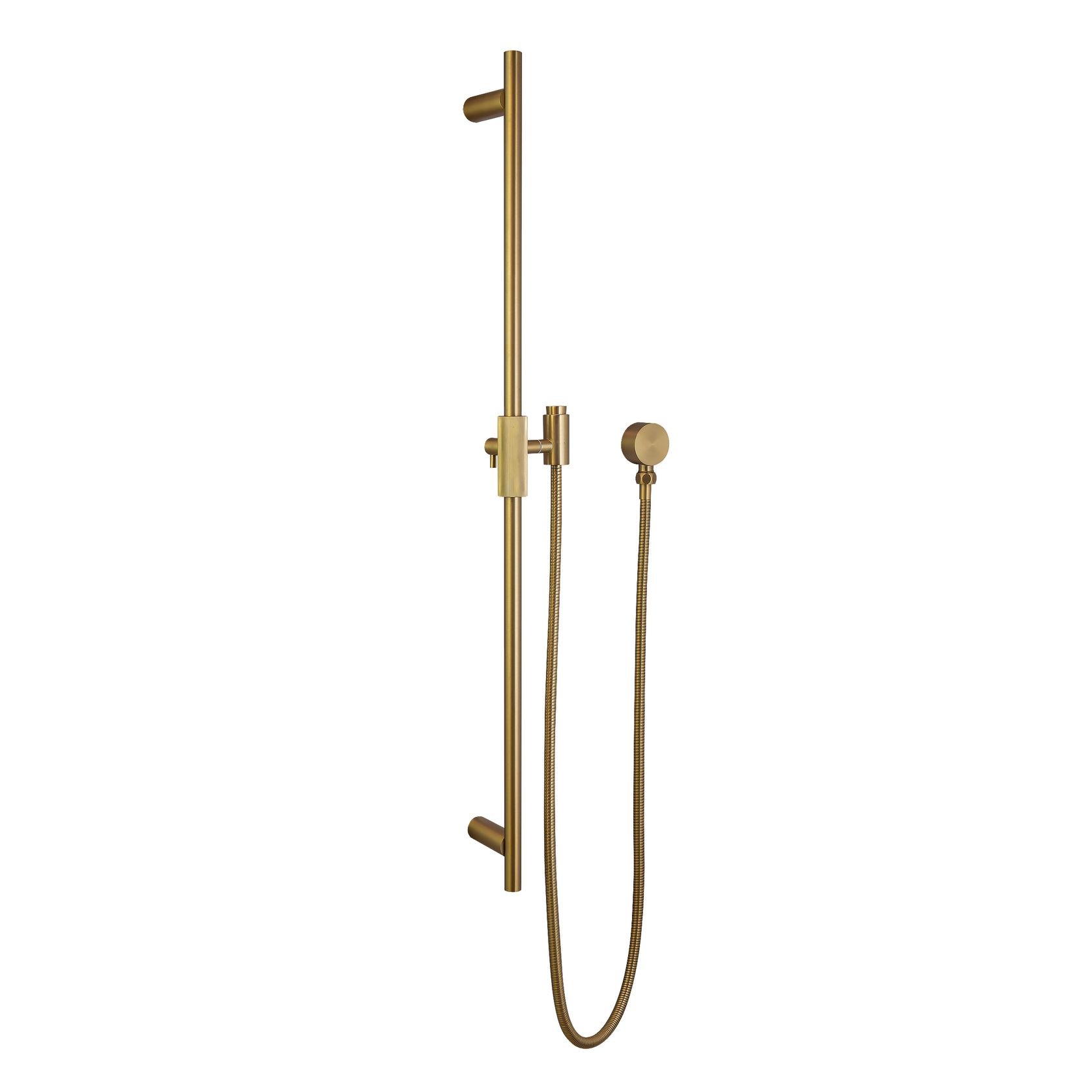 Caddence Shower Rail Brushed Brass gallery detail image