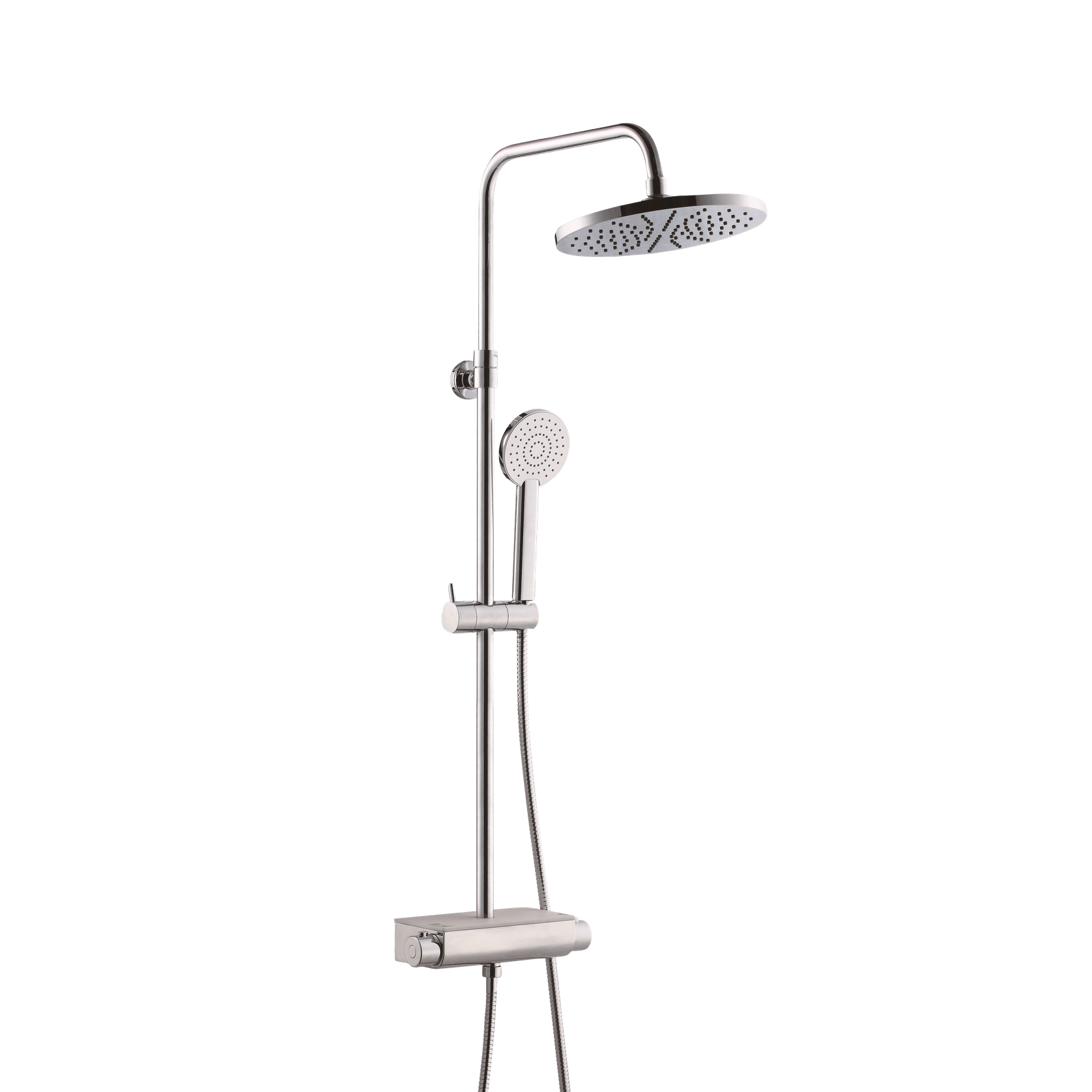 Classic Round Shower Set with Shelf gallery detail image