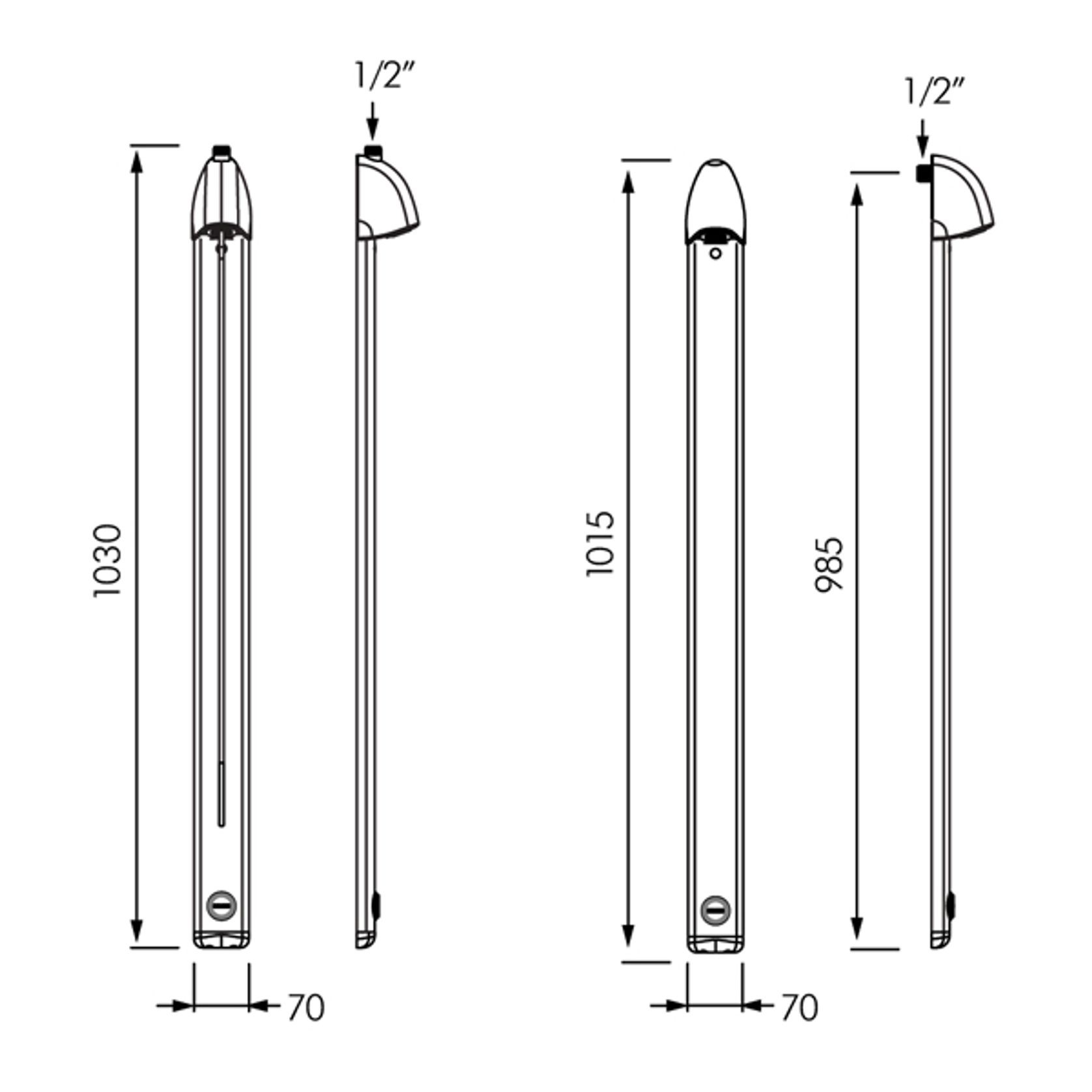 Delabie Sporting 2 Shower Panel gallery detail image