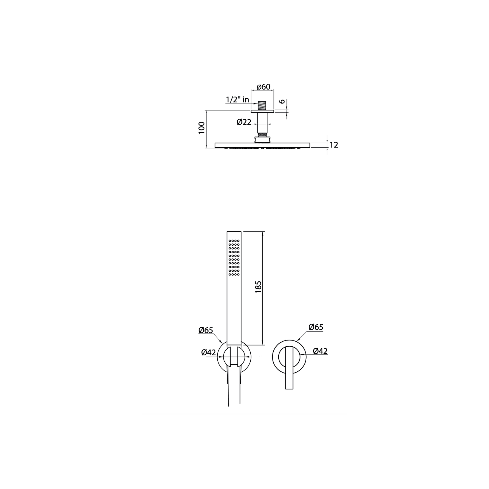 Antonio Frattini DO88 Shower Set gallery detail image