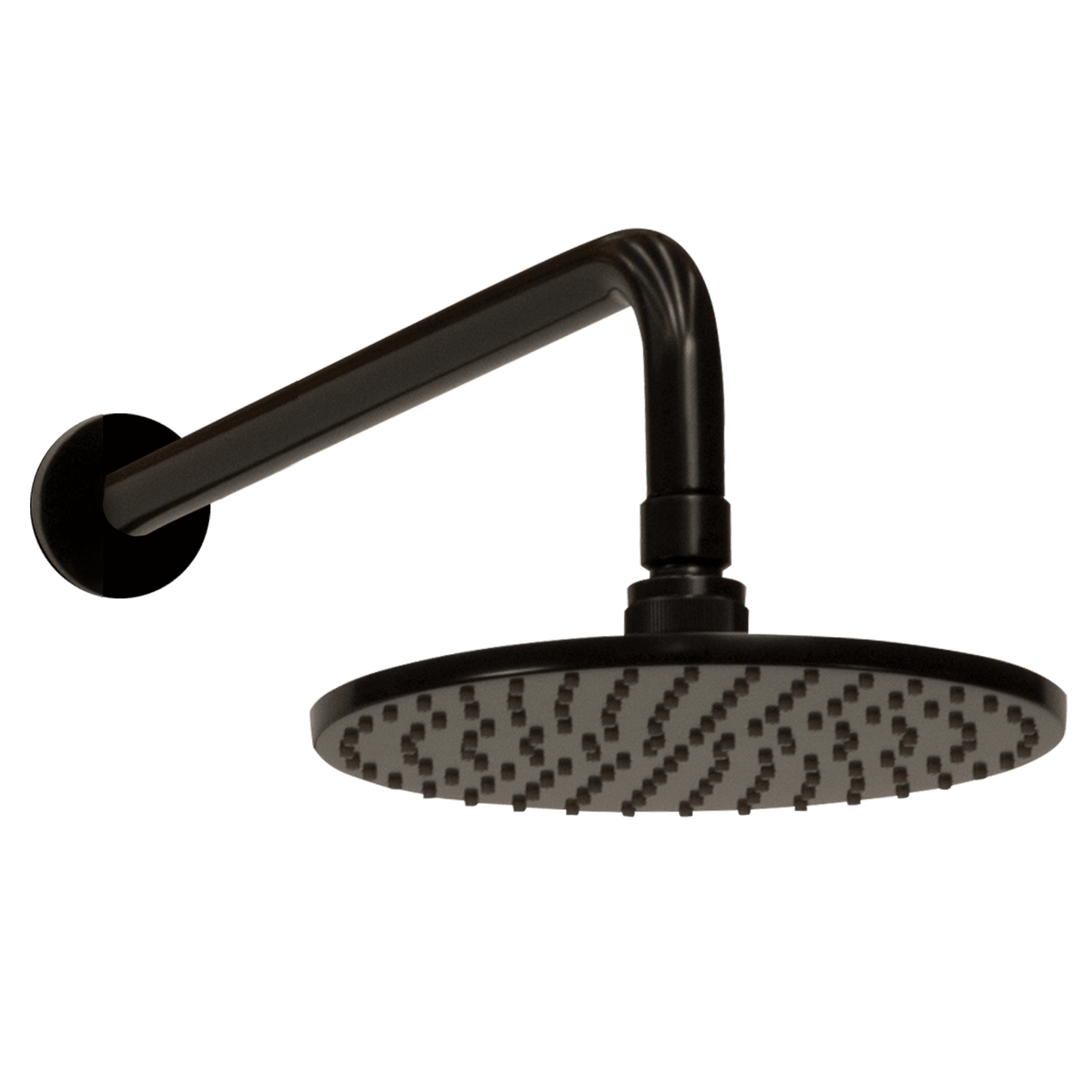 Carbon Rain Shower with Wall Arm Satin Black gallery detail image
