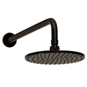 Carbon Rain Shower with Wall Arm Satin Black gallery detail image