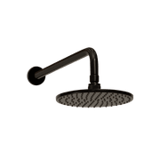 Carbon Rain Shower with Wall Arm Satin Black gallery detail image