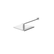 Cube Rain Shower with Wall Arm Brushed Nickel gallery detail image