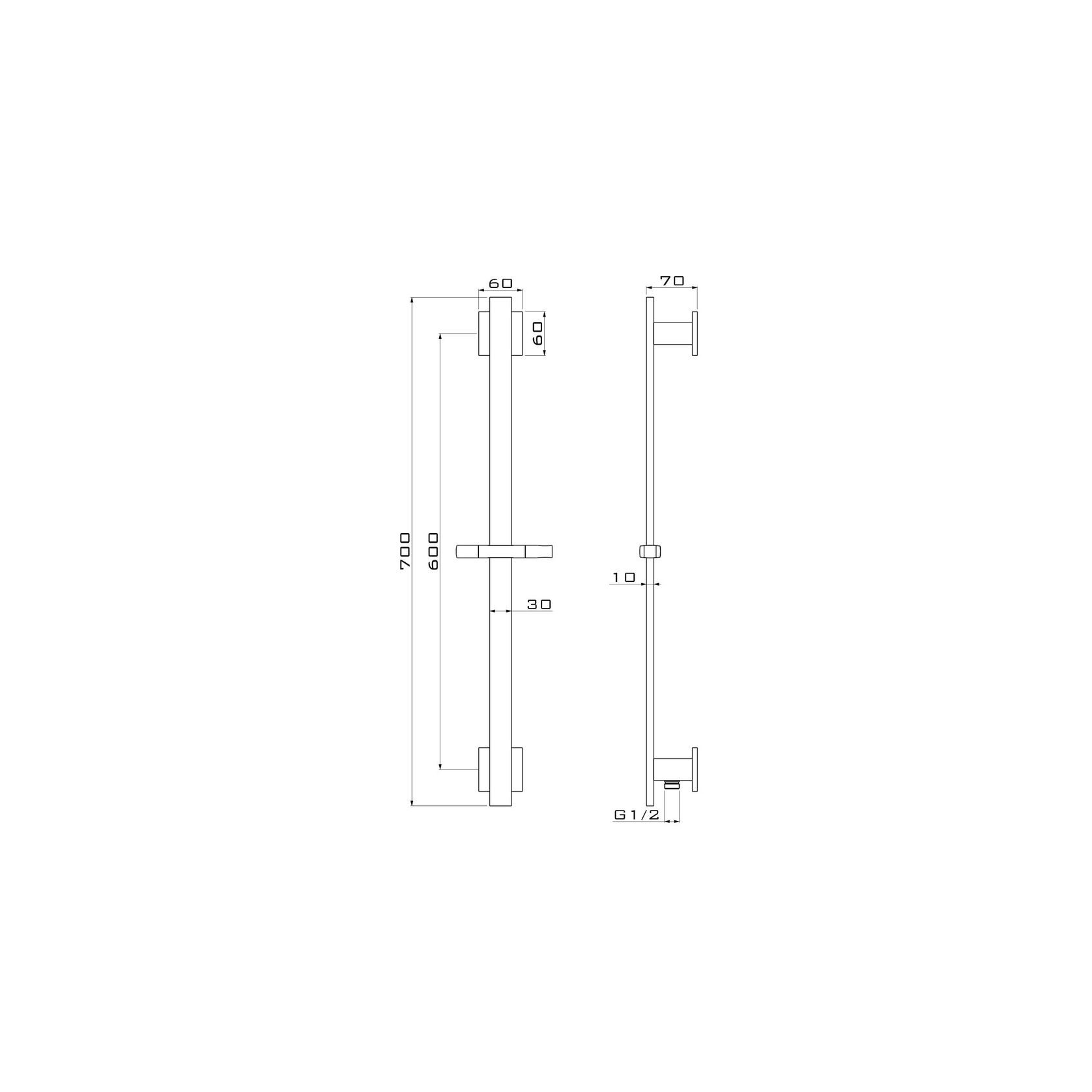 Cube Slide Shower 3 Function Handshower Brushed Nickel gallery detail image