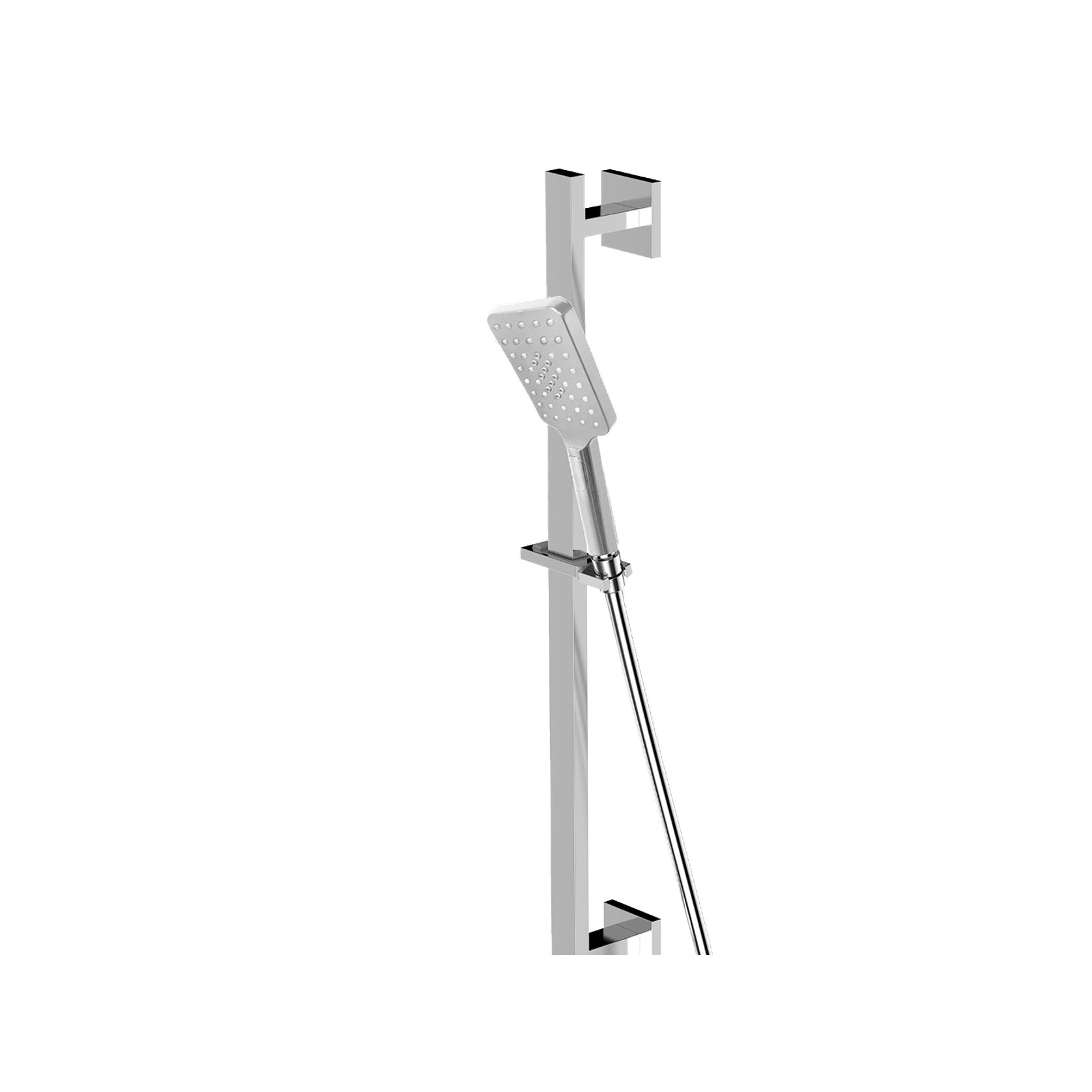 Cube Slide Shower 3 Function Handshower Brushed Nickel gallery detail image