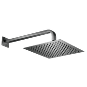 Flint Rain Shower with Wall Arm Gun Metal gallery detail image