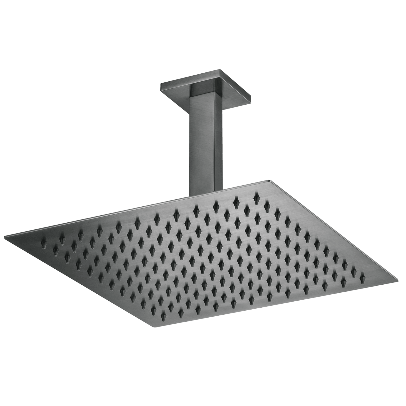 Flint Rain Shower with Ceiling Arm Gun Metal gallery detail image