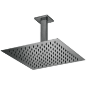 Flint Rain Shower with Ceiling Arm Gun Metal gallery detail image