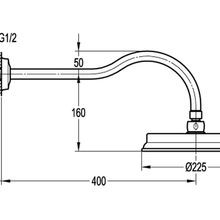 Liberty Rain Shower with Wall Arm Oil Rubbed Bronze gallery detail image