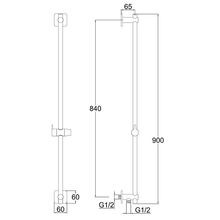 Loft Slide Shower 3 Function Handshower Gun Metal gallery detail image