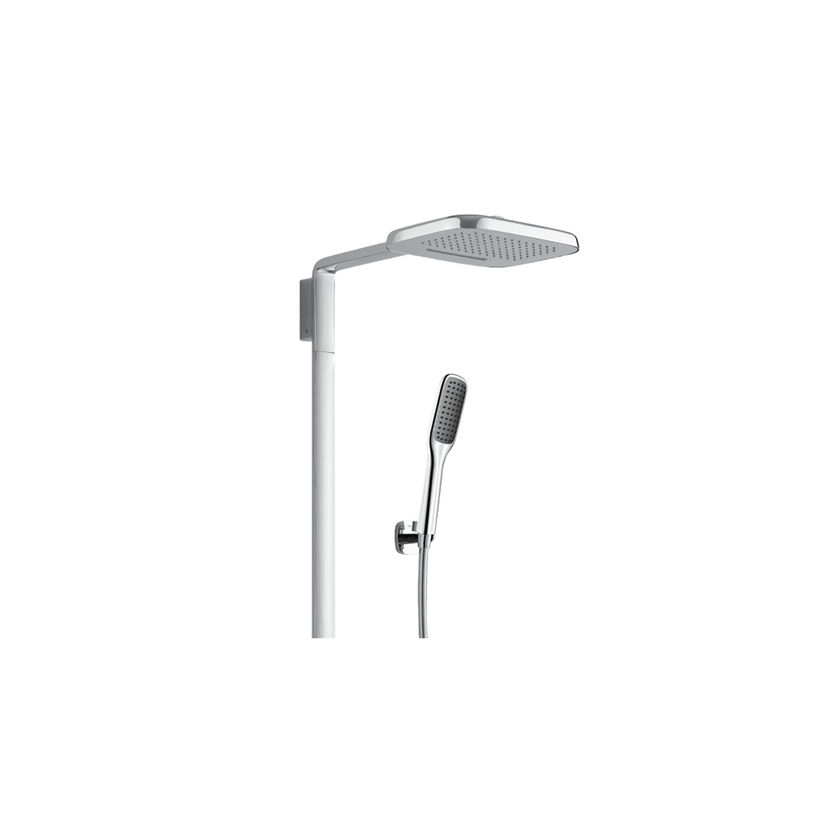 Modern Shower Tower with Mixer Chrome gallery detail image