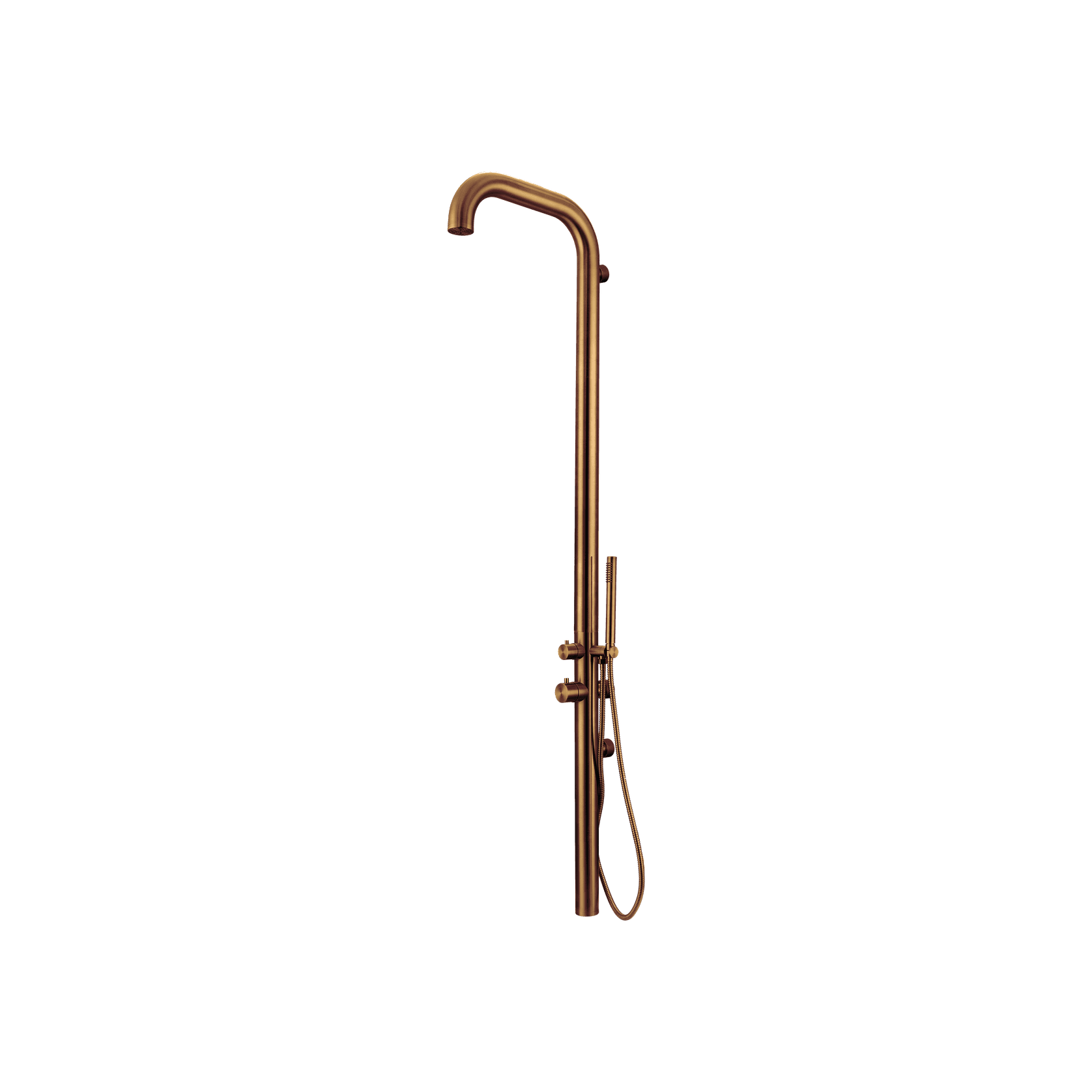 Pacific Outdoor Shower Tower Brushed Copper gallery detail image