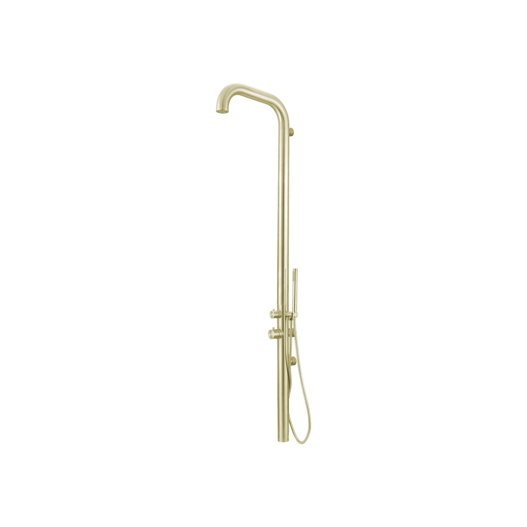 Pacific Outdoor Shower Tower Brushed Gold gallery detail image