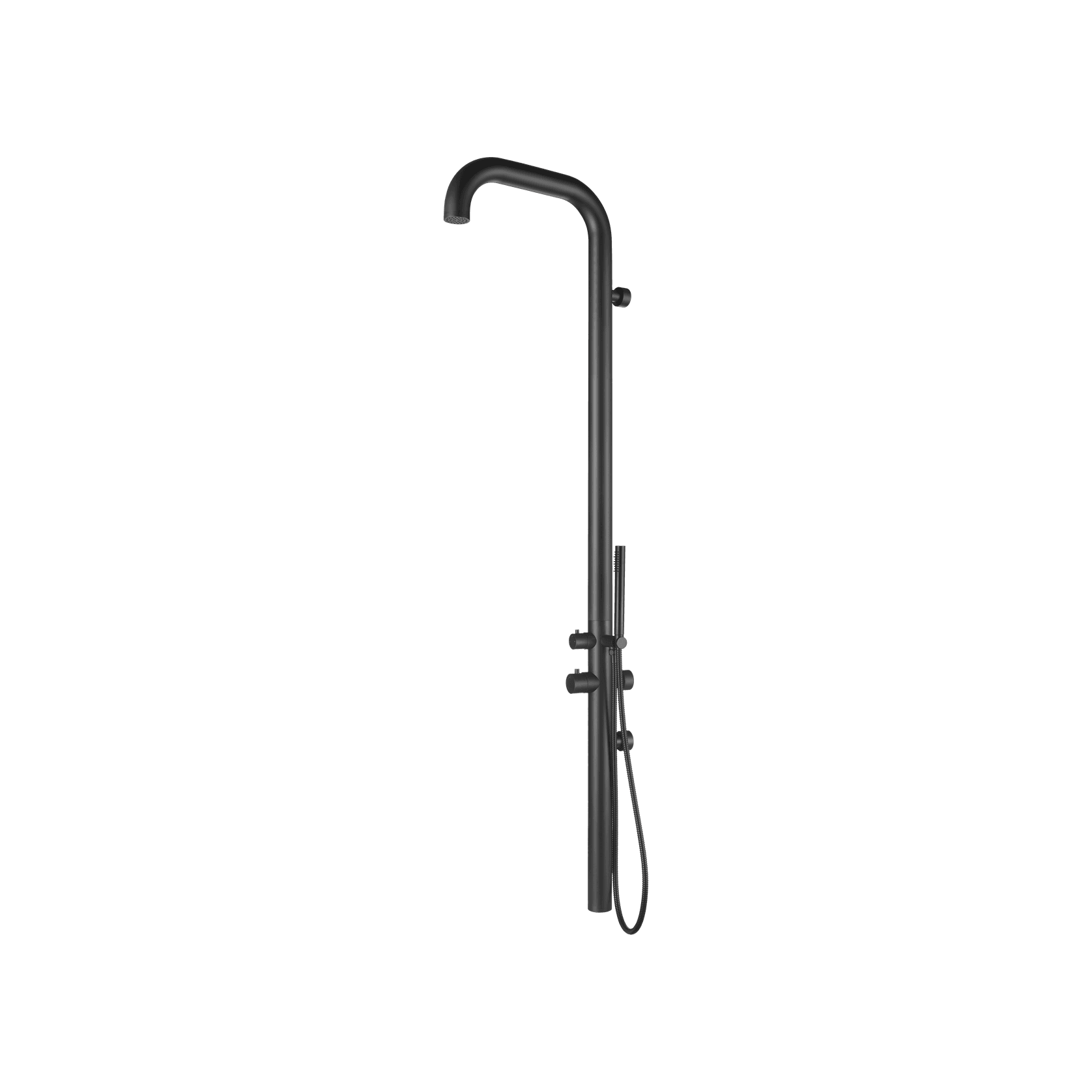 Pacific Outdoor Shower Tower Matte Black gallery detail image