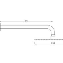 Scarab Rain Shower with Wall Arm Brushed Gold gallery detail image