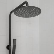 Finley Shower Rail Set - Brushed Gunmetal gallery detail image