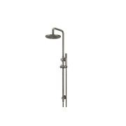 Round Combination Shower Rail, 200mm Rose - Shadow gallery detail image