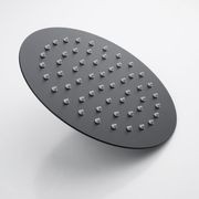 Round Shower Head 200mm Matte Black gallery detail image