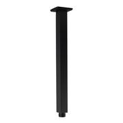 Square Shower Arm 300mm Matte Black gallery detail image
