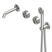Super 22 69 | Two Wall Mixers + Shower Kit gallery detail image