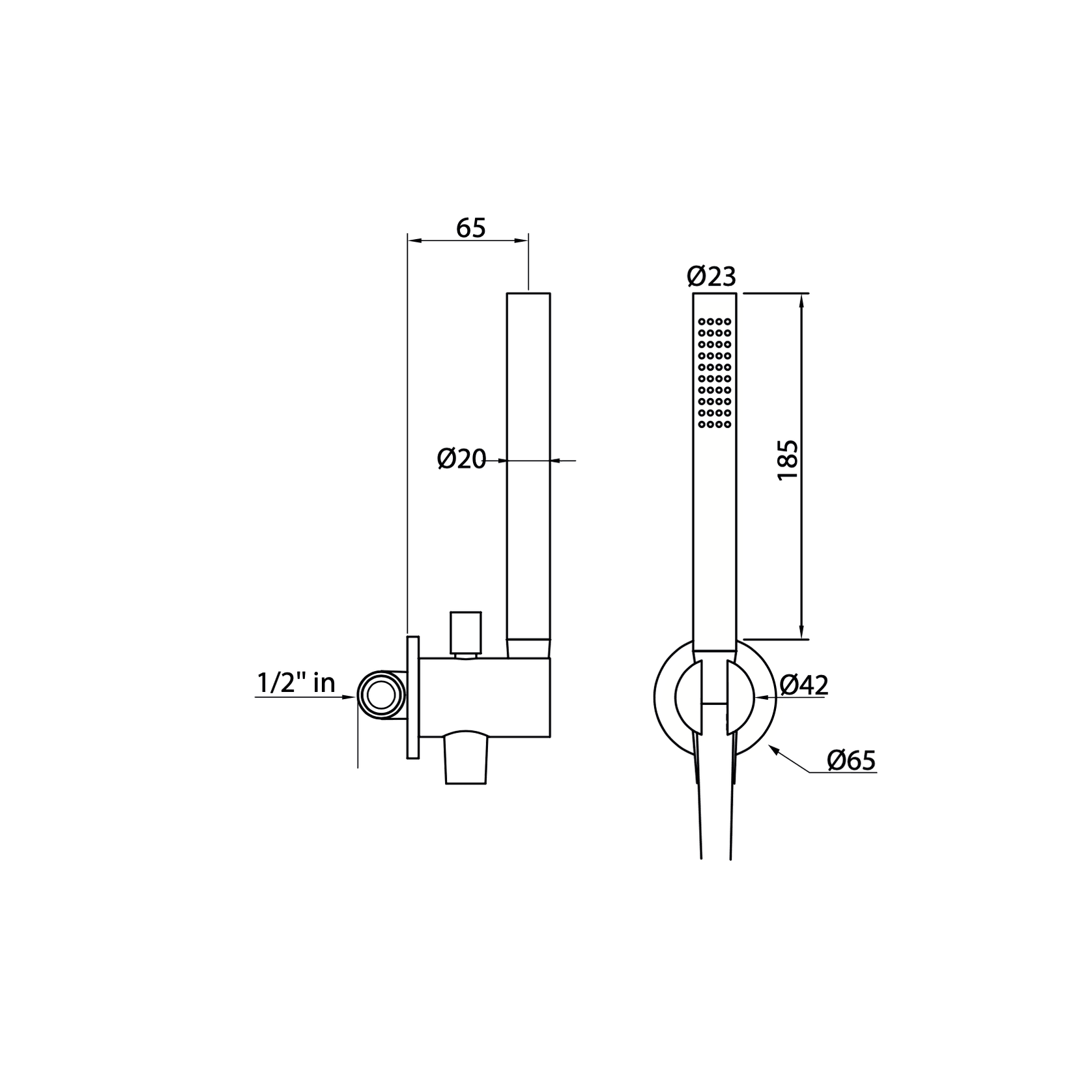 Antonio Frattini SH21 Hand Held Shower gallery detail image