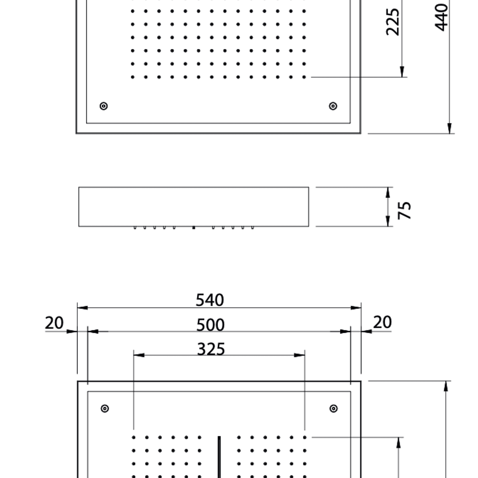 Antonio Frattini SH540 Ceiling Mounted Shower Head gallery detail image