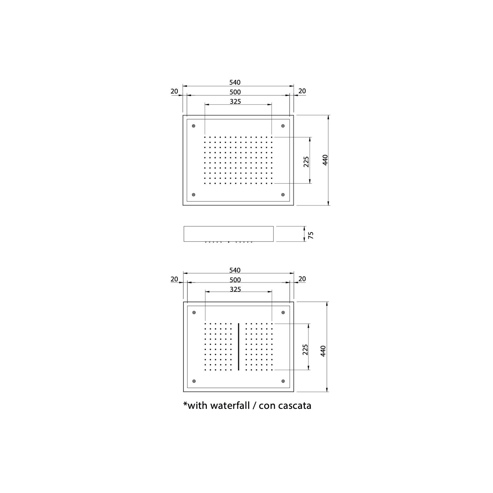 Antonio Frattini SH540 Ceiling Mounted Shower Head gallery detail image