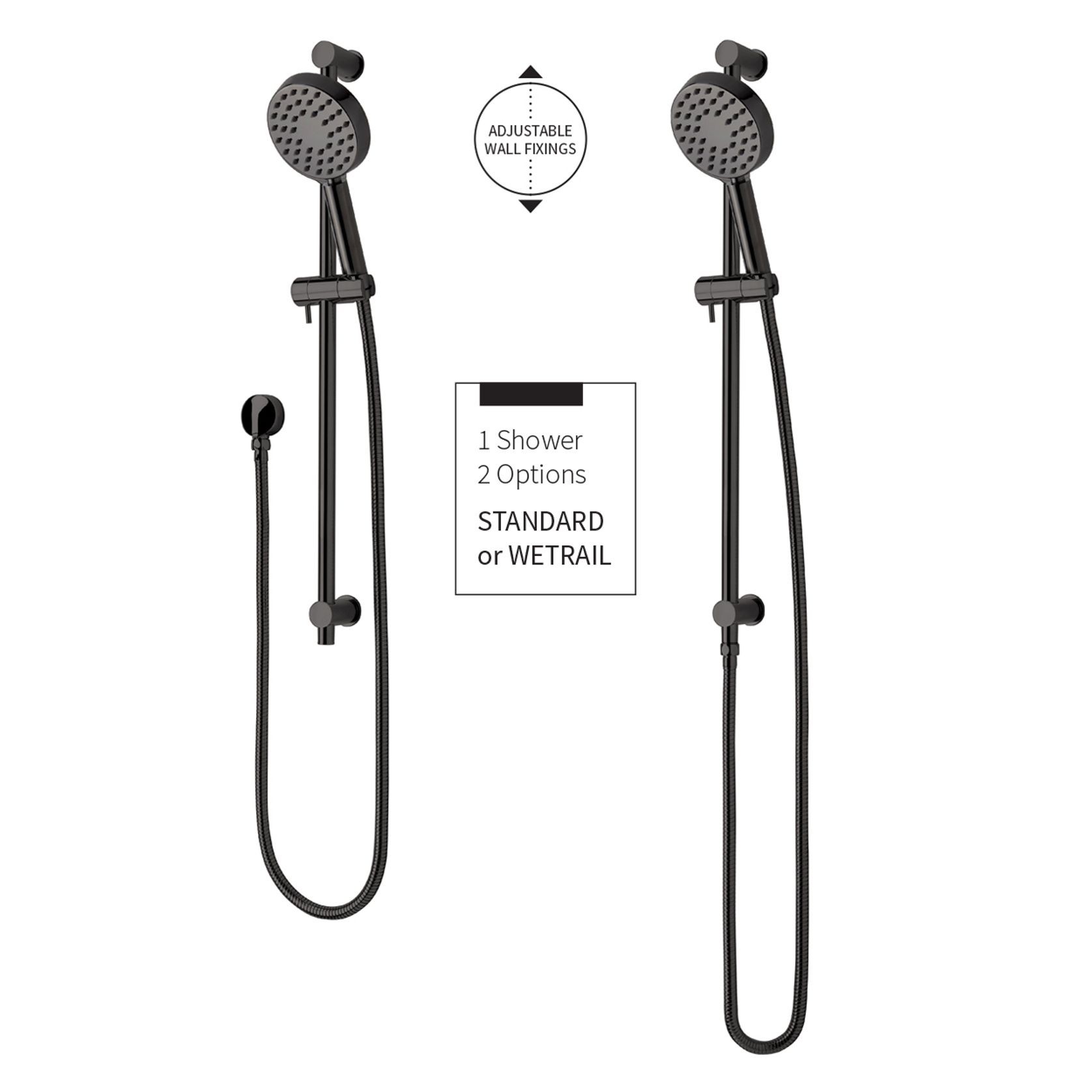 Solitaire Wetrail Slide Shower  gallery detail image